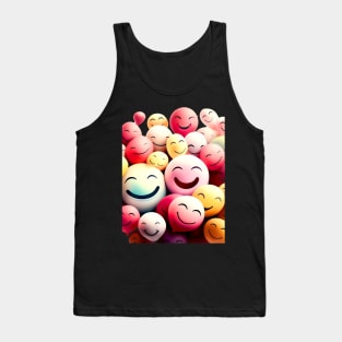 Magic of Smiles: Be Happy on a Dark Background Tank Top